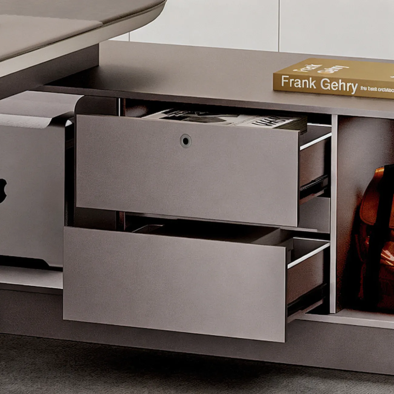 Удобный офисный шкаф Wolin с подсветкой OS40104-32 Удобный офисный шкаф Wolin с подсветкой OS40104-32