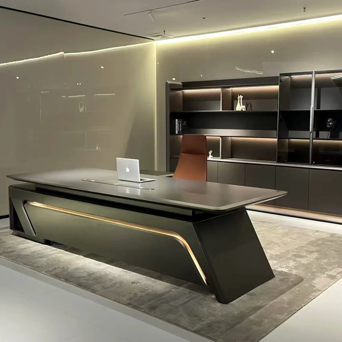 Удобный офисный шкаф Wolin с подсветкой OS40106-32 Удобный офисный шкаф Wolin с подсветкой OS40106-32