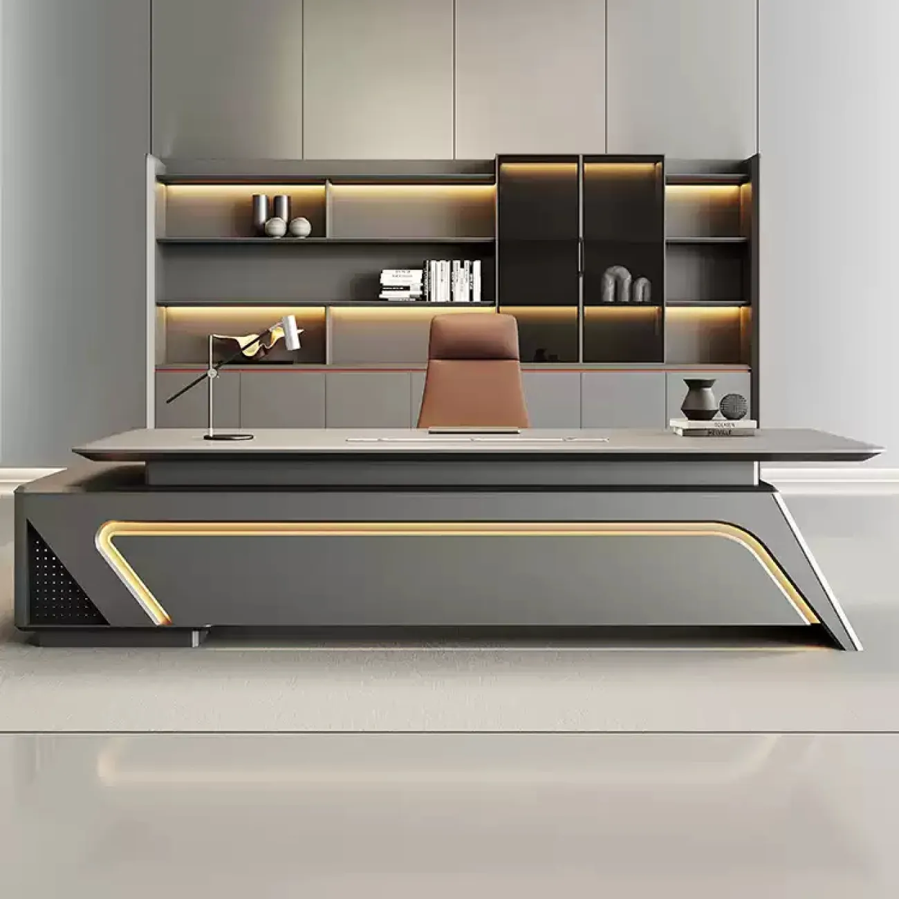 Удобный офисный шкаф Wolin с подсветкой SH40107-32