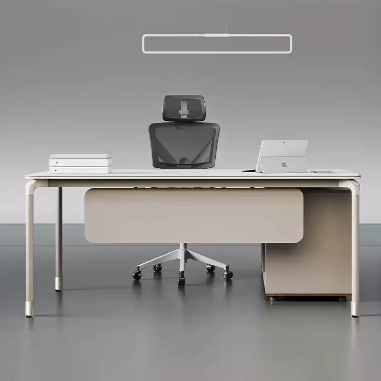 Роскошный стол руководителя Wolin с подсветкой OS40108-32