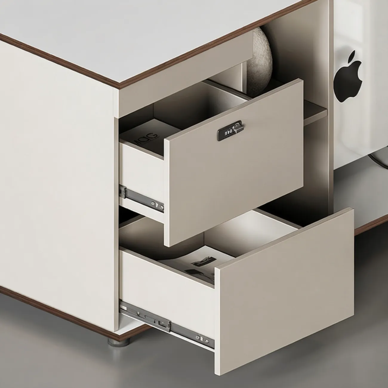 Роскошный стол руководителя Wolin с подсветкой OS40108-32