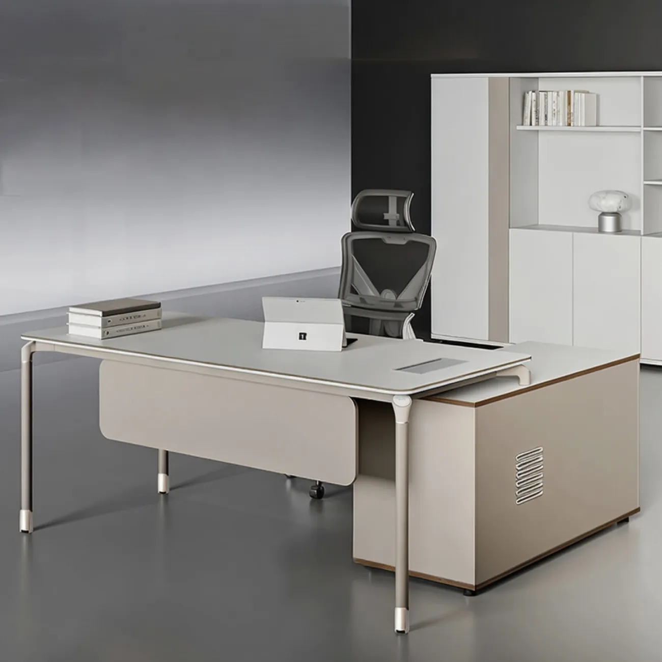 Роскошный стол руководителя Wolin с подсветкой OS40108-32