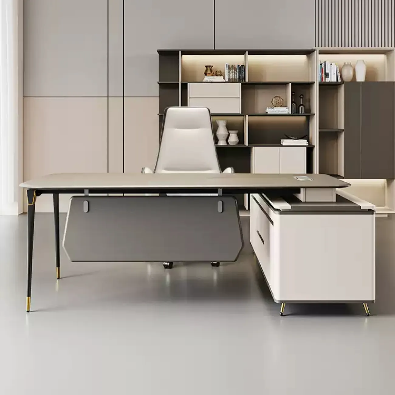 Практичный стол руководителя Wolin из ДСП OS40110-32 Практичный стол руководителя Wolin из ДСП OS40110-32