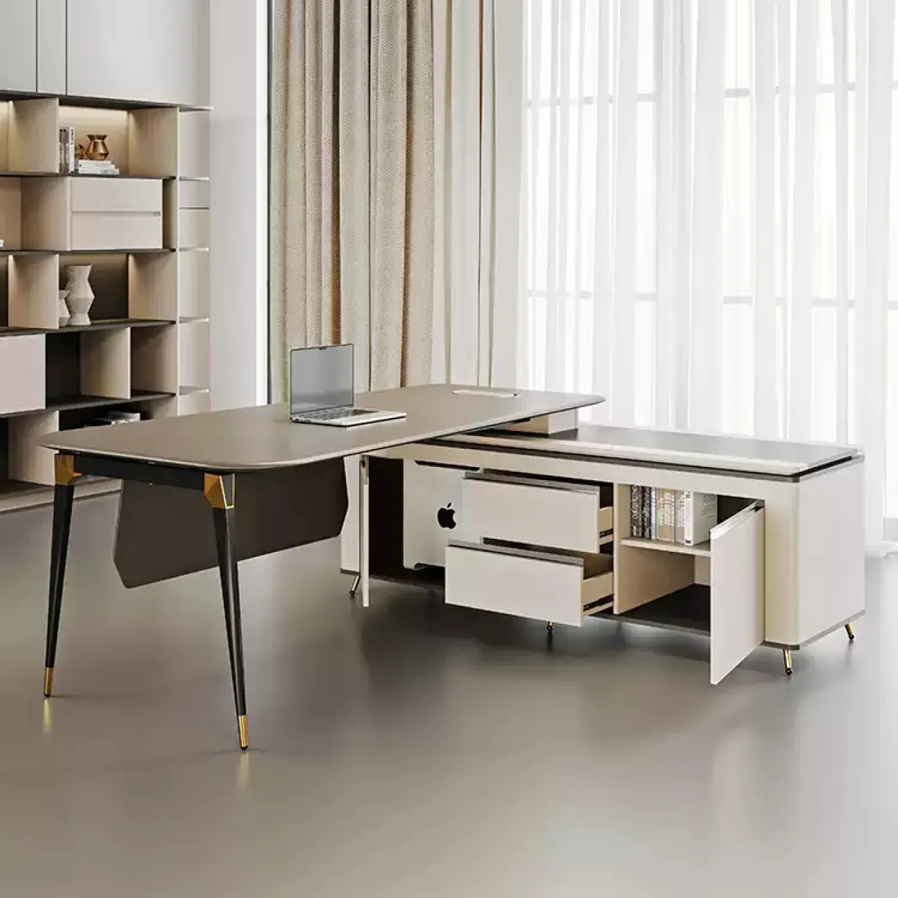 Практичный стол руководителя Wolin из ДСП OS40110-32 Практичный стол руководителя Wolin из ДСП OS40110-32