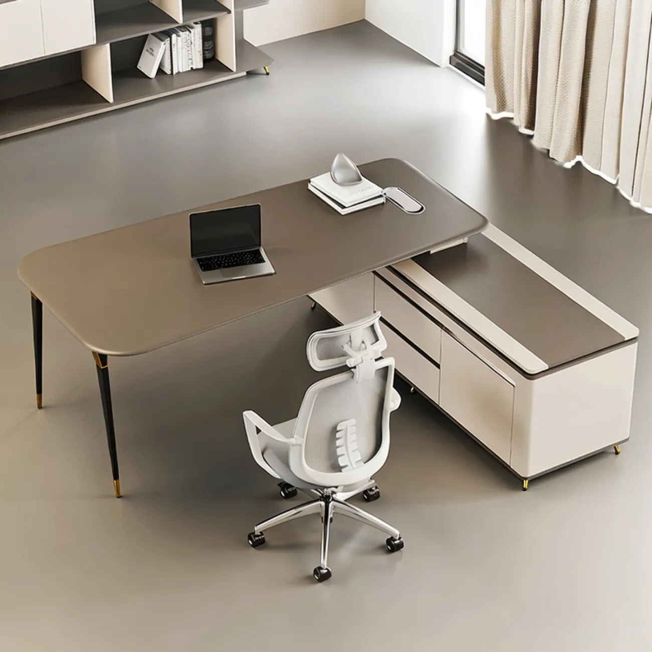 Практичный стол руководителя Wolin из ДСП OS40110-32 Практичный стол руководителя Wolin из ДСП OS40110-32