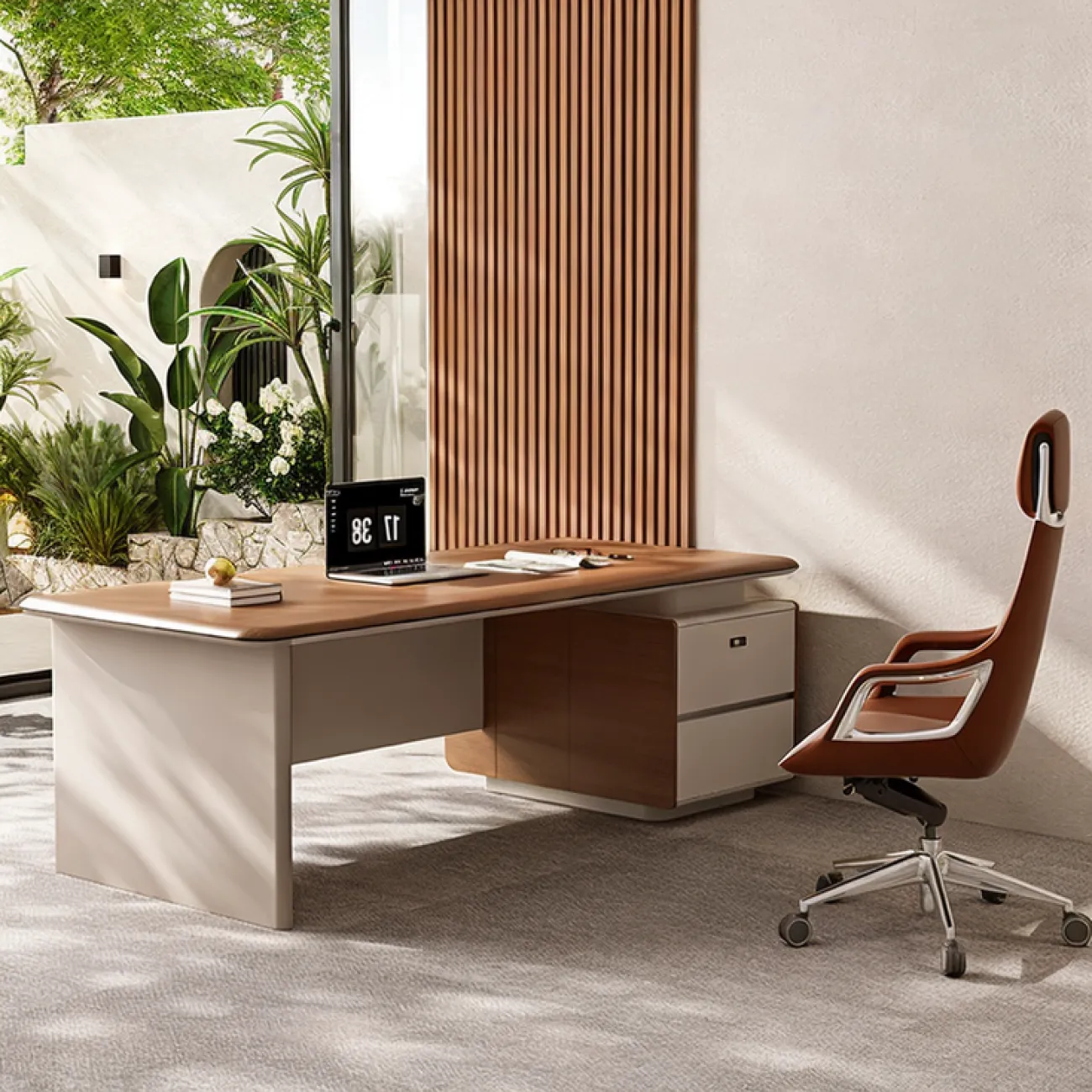 Практичный стол руководителя Wolin из МДФ OS40112-32