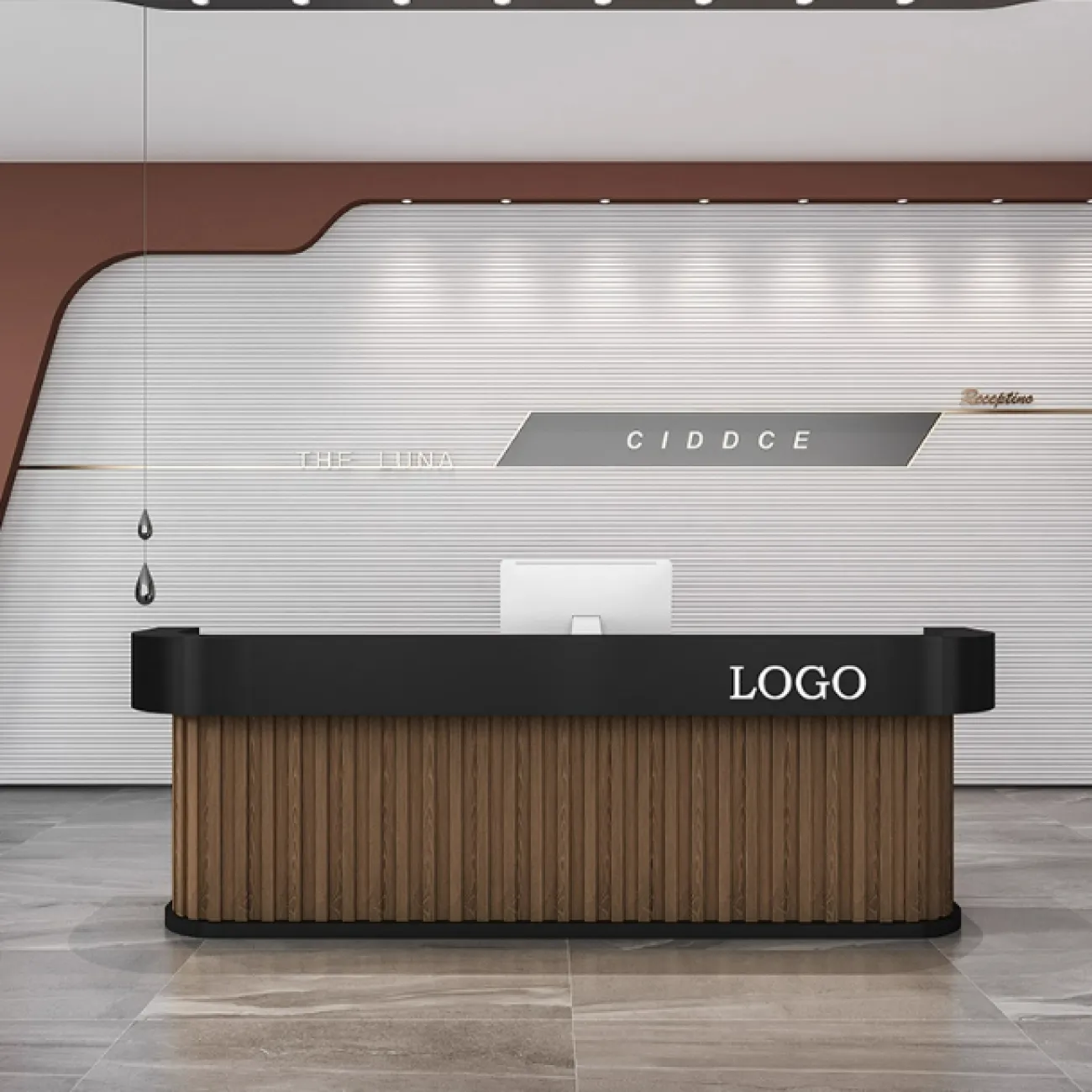 Роскошная стойка ресепшен Ciddce из ДСП RS40131-32