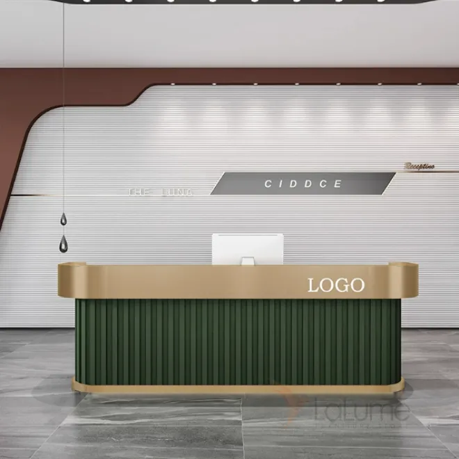 Роскошная стойка ресепшен Ciddce из ДСП RS40131-32 Роскошная стойка ресепшен Ciddce из ДСП RS40131-32