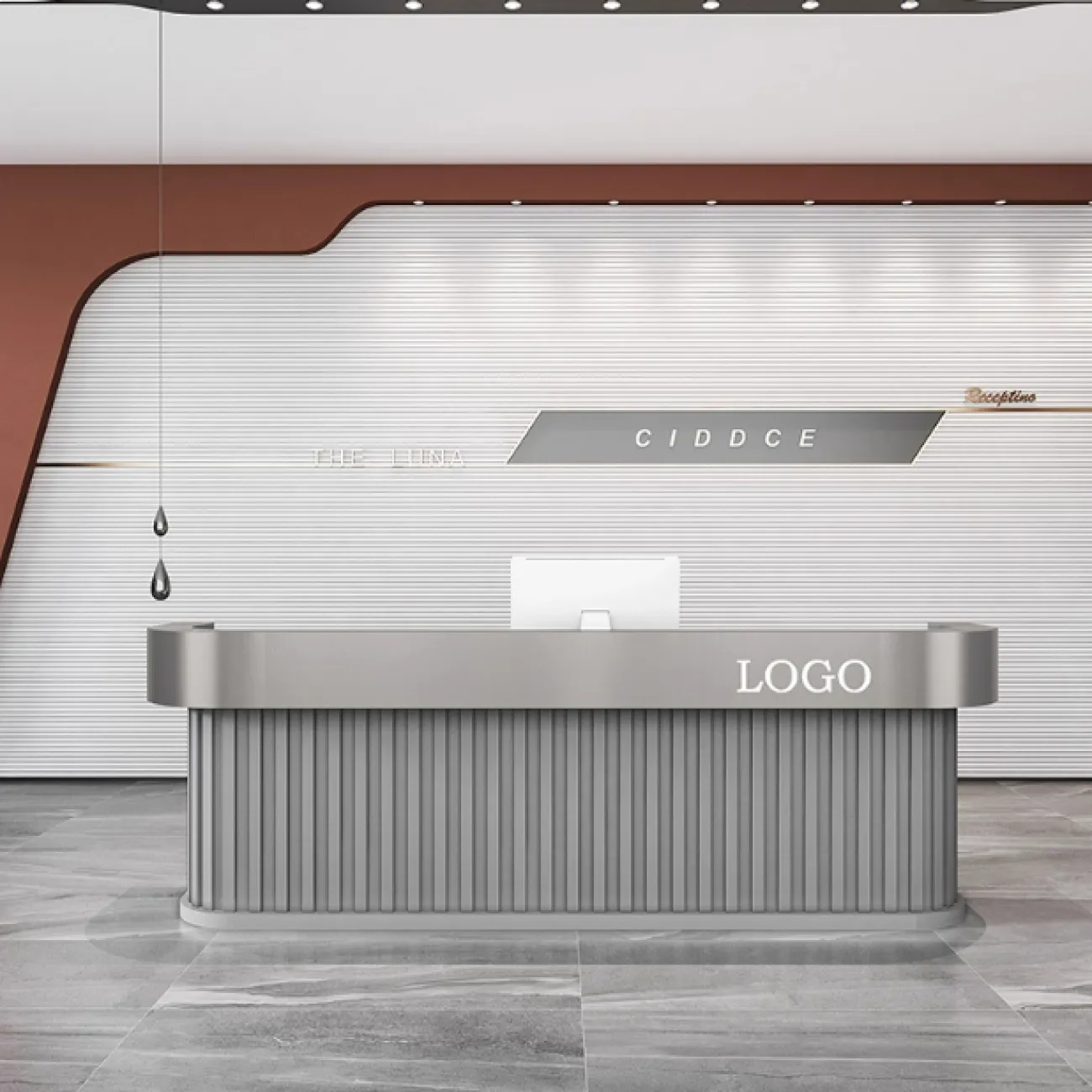 Роскошная стойка ресепшен Ciddce из ДСП RS40131-32