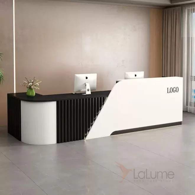 Роскошная стойка ресепшен Jinyue с подсветкой RS40133-32 Роскошная стойка ресепшен Jinyue с подсветкой RS40133-32