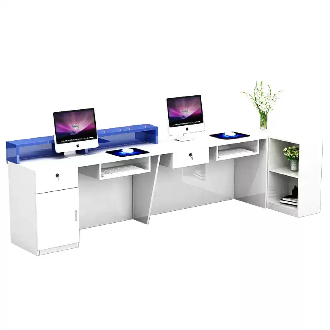 Роскошная стойка ресепшен Jinyue с подсветкой RS40135-32 Роскошная стойка ресепшен Jinyue с подсветкой RS40135-32