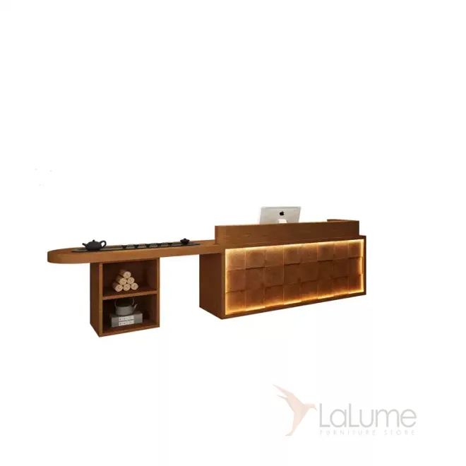 Роскошная стойка ресепшен от LaLume с подсветкой RS40148-32 Роскошная стойка ресепшен от LaLume с подсветкой RS40148-32