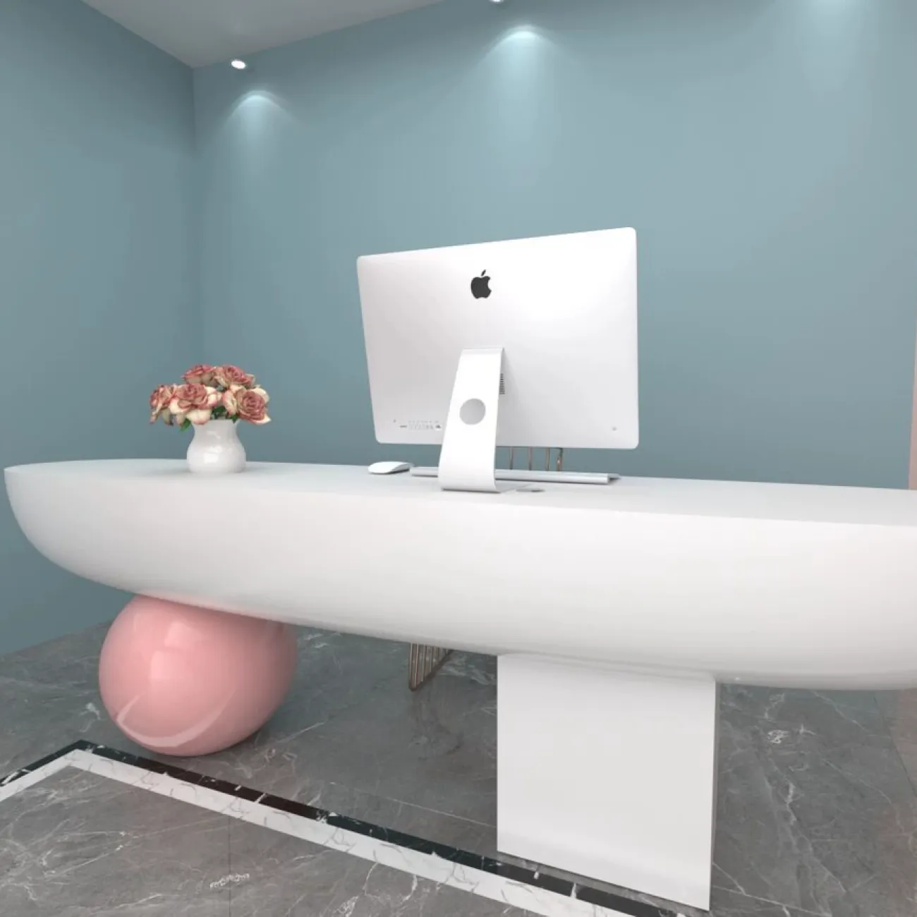 Оригинальная стойка ресепшен SJF от LaLume из армированного стеклопластика RS40152-32 Оригинальная стойка ресепшен SJF от LaLume из армированного стеклопластика RS40152-32