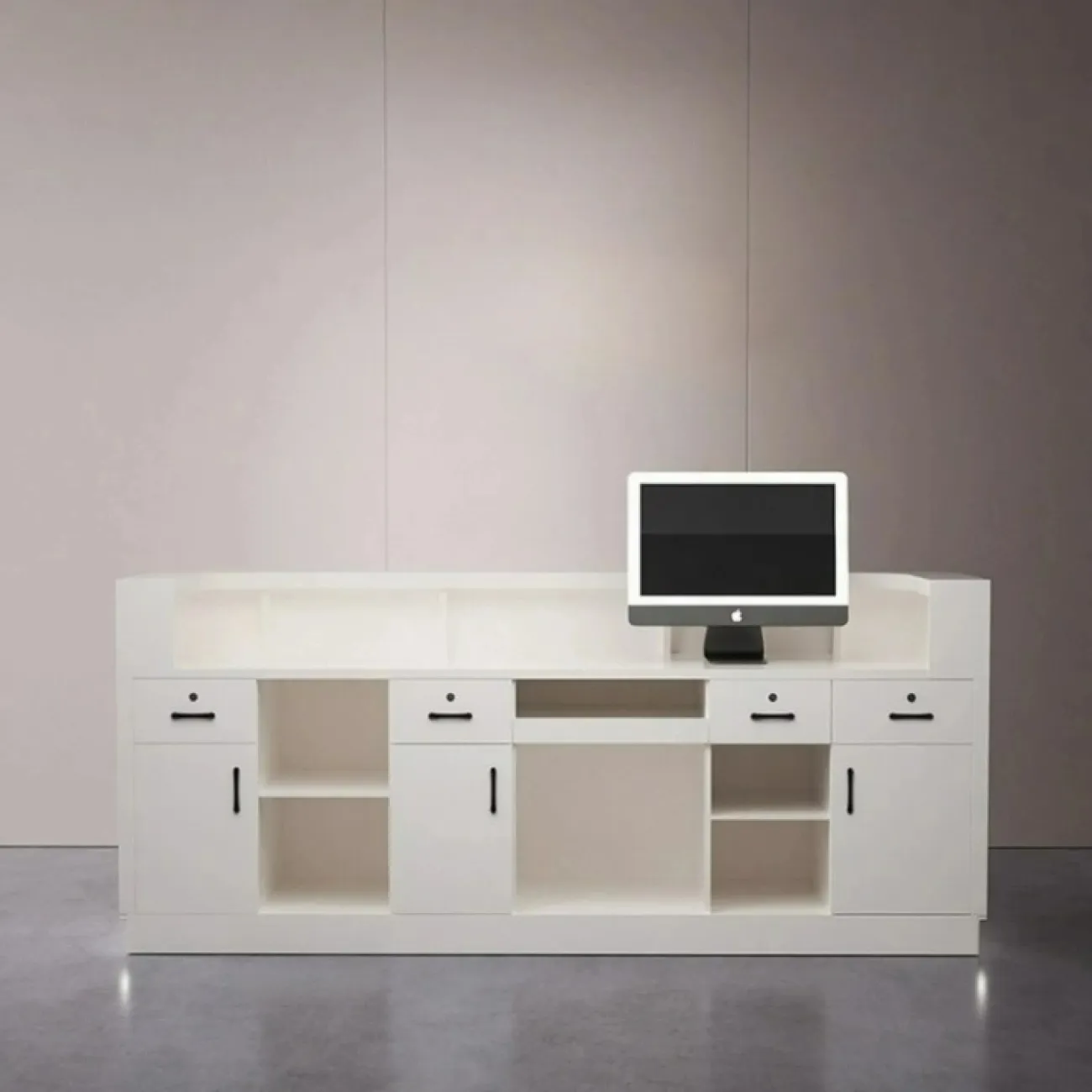 Роскошная стойка ресепшен от LaLume с подсветкой RS40158-32