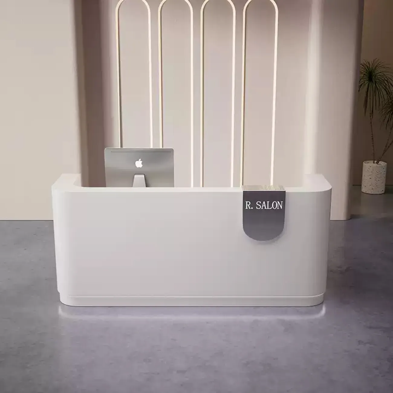 Роскошная стойка ресепшен от LaLume с подсветкой RS40158-32 Роскошная стойка ресепшен от LaLume с подсветкой RS40158-32