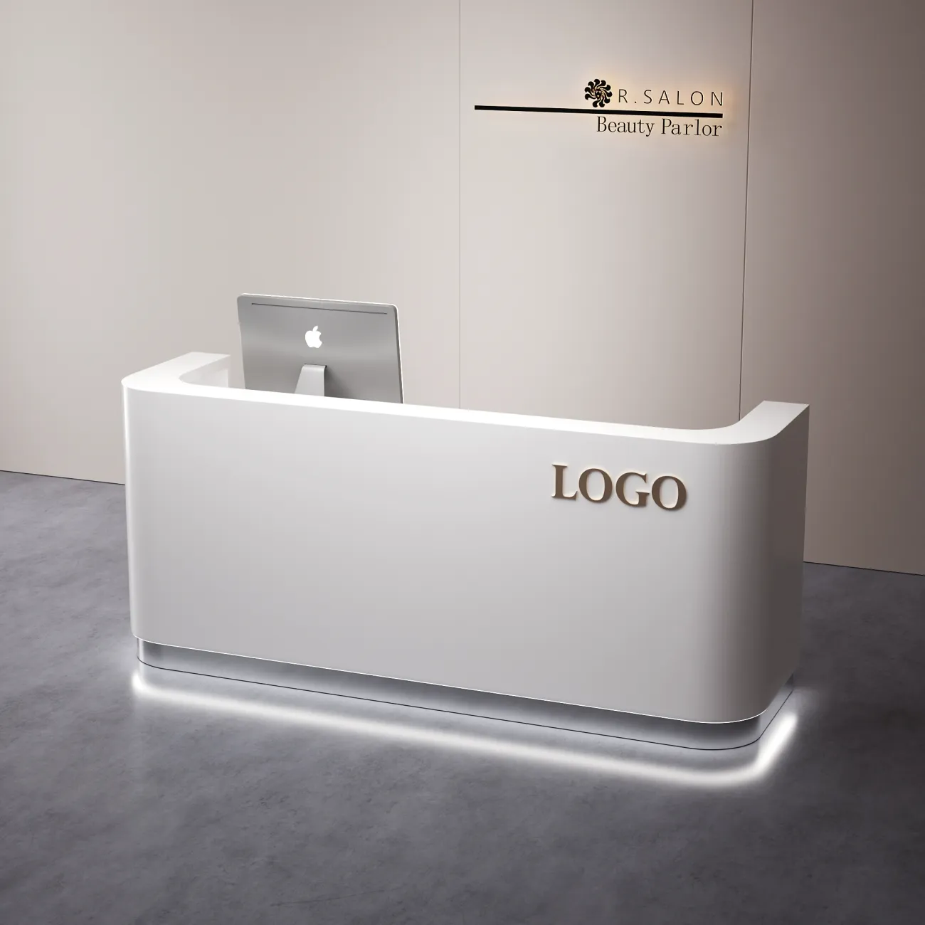 Роскошная стойка ресепшен от LaLume с подсветкой RS40158-32