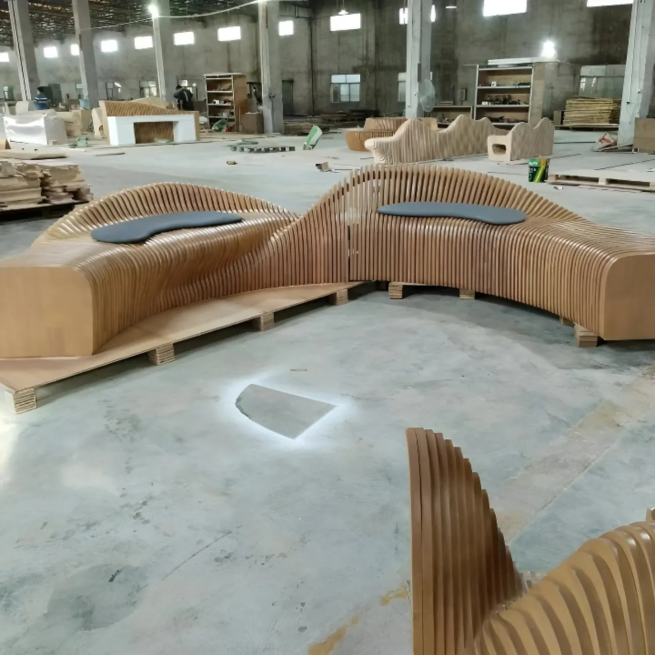 Оригинальная скамейка JX от LaLume из дерева SK40160-32