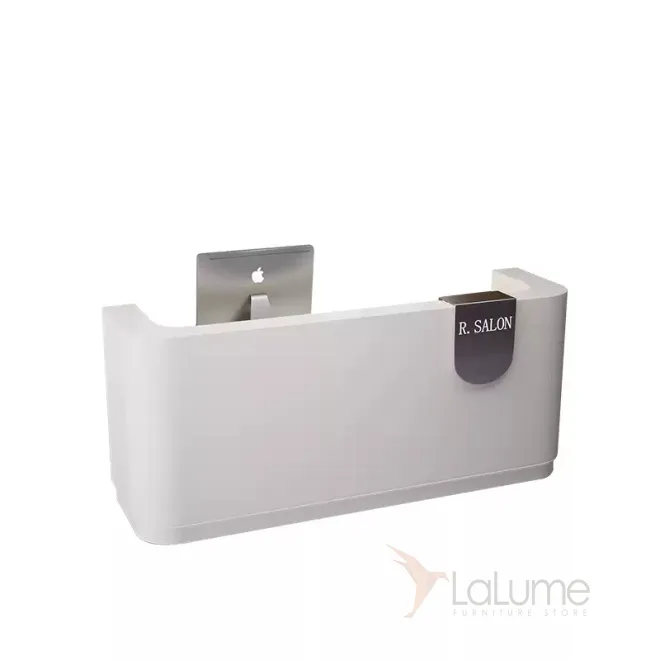 Элегантная стойка ресепшен от LaLume из МДФ RS40168-32 Элегантная стойка ресепшен от LaLume из МДФ RS40168-32