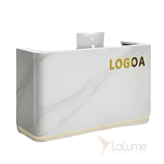 Элегантная стойка ресепшен от LaLume с подсветкой RS40169-32 Элегантная стойка ресепшен от LaLume с подсветкой RS40169-32