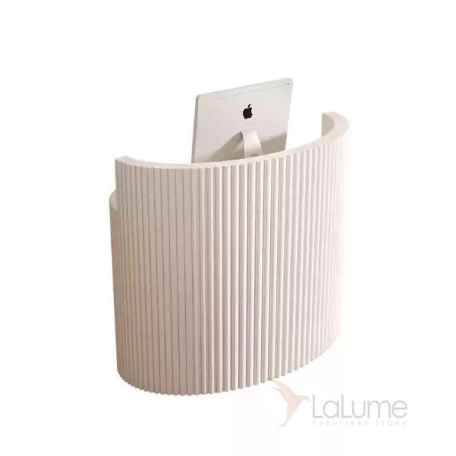 Элегантная стойка ресепшен от LaLume из МДФ RS40170-32 Элегантная стойка ресепшен от LaLume из МДФ RS40170-32