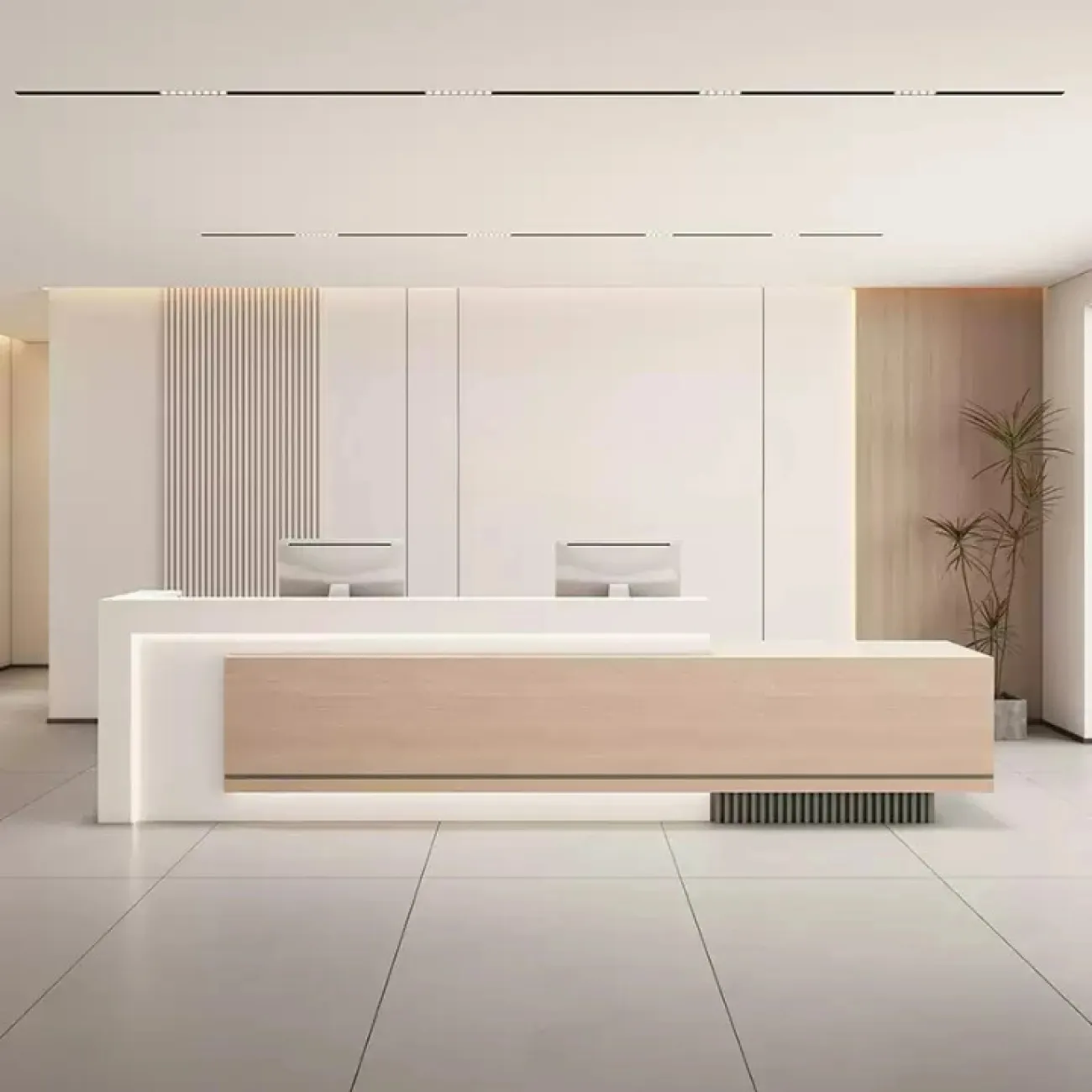 Элегантная стойка ресепшен от LaLume с подсветкой RS40178-32