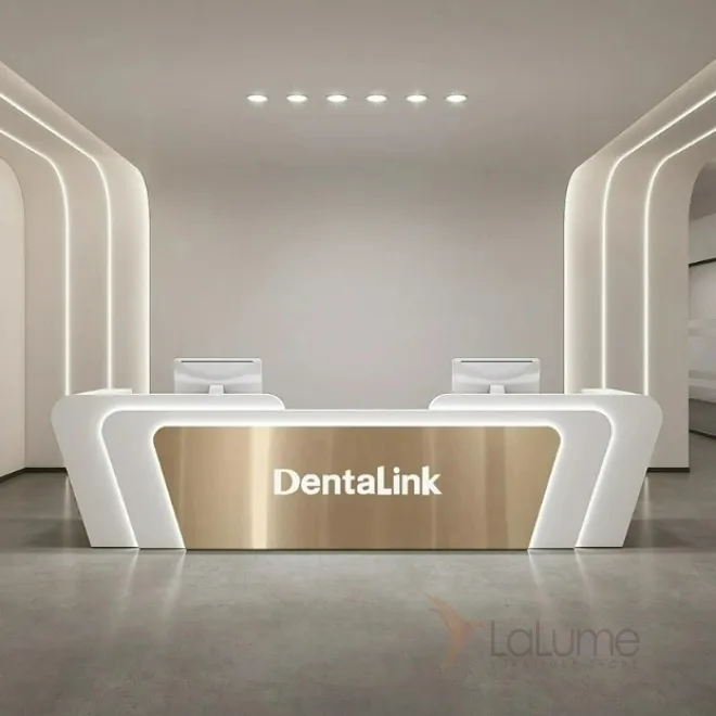 Оригинальная стойка ресепшен Koala от LaLume с подсветкой RS40188-32 Оригинальная стойка ресепшен Koala от LaLume с подсветкой RS40188-32