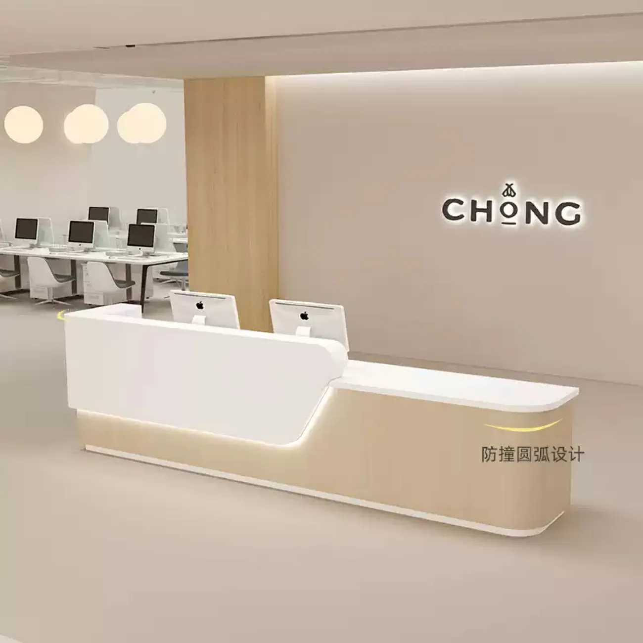 Оригинальная стойка ресепшен Koala от LaLume с подсветкой RS40189-32 Оригинальная стойка ресепшен Koala от LaLume с подсветкой RS40189-32