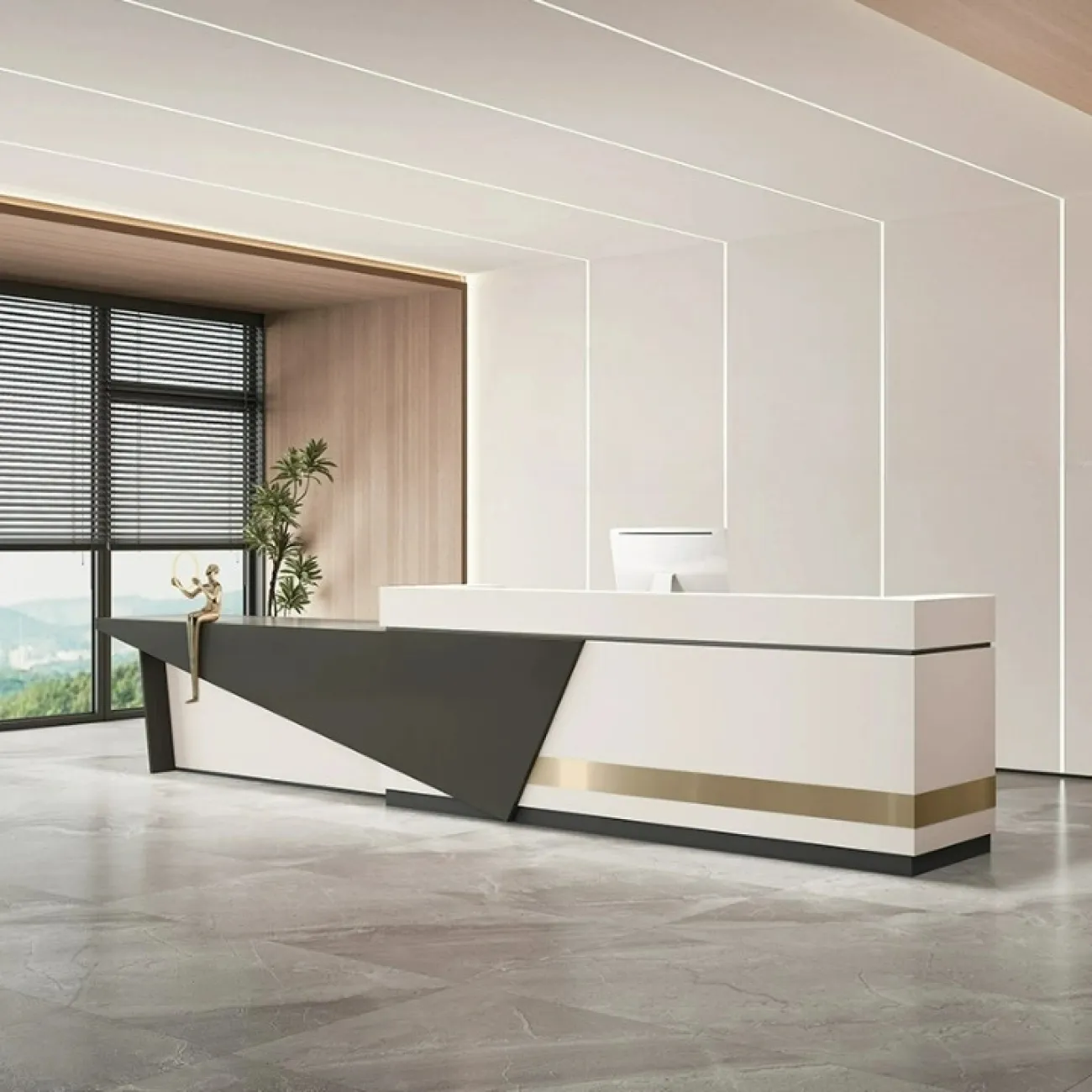 Оригинальная стойка ресепшен Koala от LaLume с подсветкой RS40190-32 Оригинальная стойка ресепшен Koala от LaLume с подсветкой RS40190-32