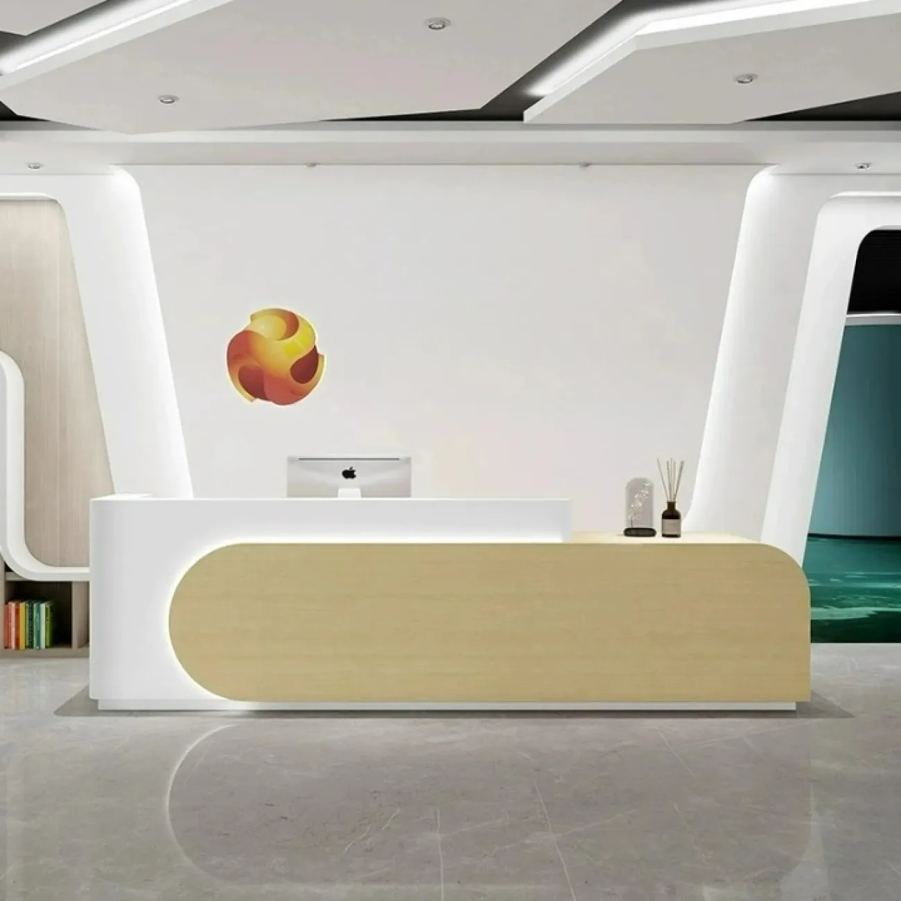 Оригинальная стойка ресепшен Koala от LaLume с подсветкой RS40192-32 Оригинальная стойка ресепшен Koala от LaLume с подсветкой RS40192-32