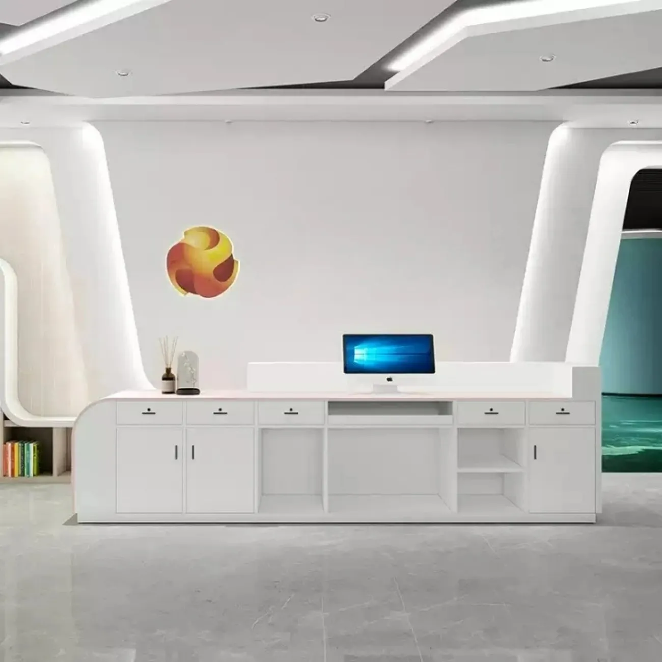 Оригинальная стойка ресепшен Koala от LaLume с подсветкой RS40192-32 Оригинальная стойка ресепшен Koala от LaLume с подсветкой RS40192-32