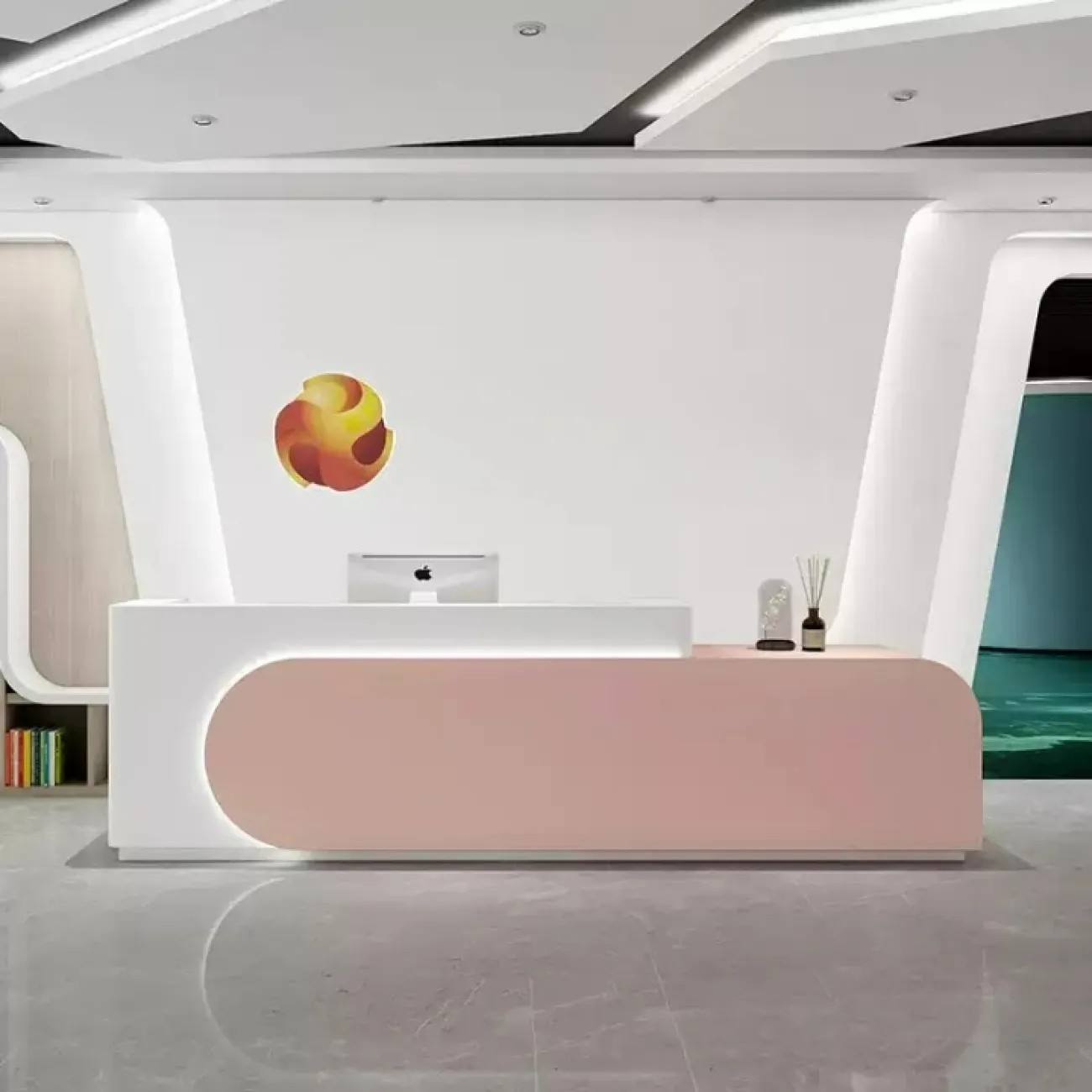 Оригинальная стойка ресепшен Koala от LaLume с подсветкой RS40192-32 Оригинальная стойка ресепшен Koala от LaLume с подсветкой RS40192-32