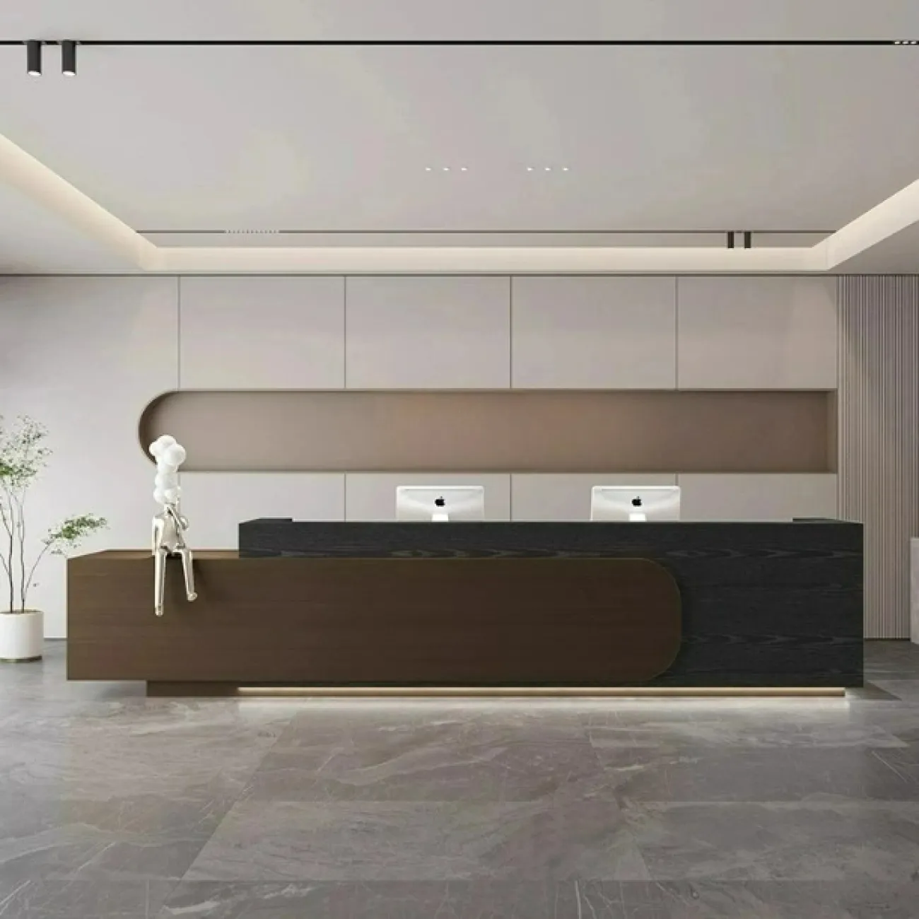 Оригинальная стойка ресепшен Koala от LaLume с подсветкой RS40193-32 Оригинальная стойка ресепшен Koala от LaLume с подсветкой RS40193-32