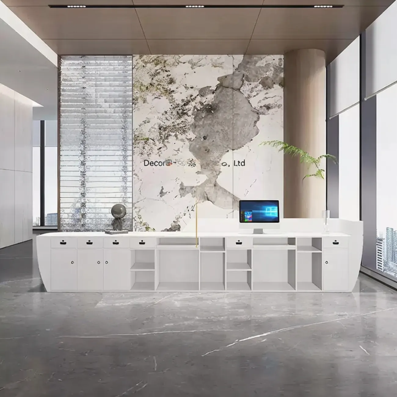 Оригинальная стойка ресепшен Koala от LaLume с подсветкой RS40194-32 Оригинальная стойка ресепшен Koala от LaLume с подсветкой RS40194-32