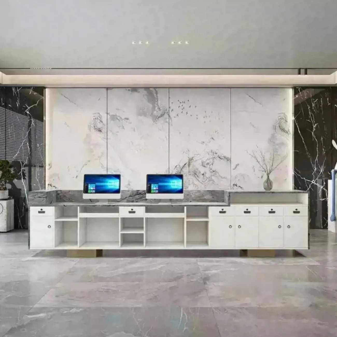 Оригинальная стойка ресепшен Koala от LaLume с подсветкой RS40198-32 Оригинальная стойка ресепшен Koala от LaLume с подсветкой RS40198-32