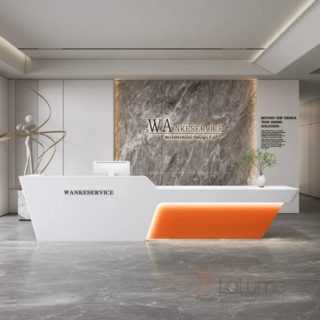 Роскошная стойка ресепшен Koala от LaLume с подсветкой RS40202-32 Роскошная стойка ресепшен Koala от LaLume с подсветкой RS40202-32