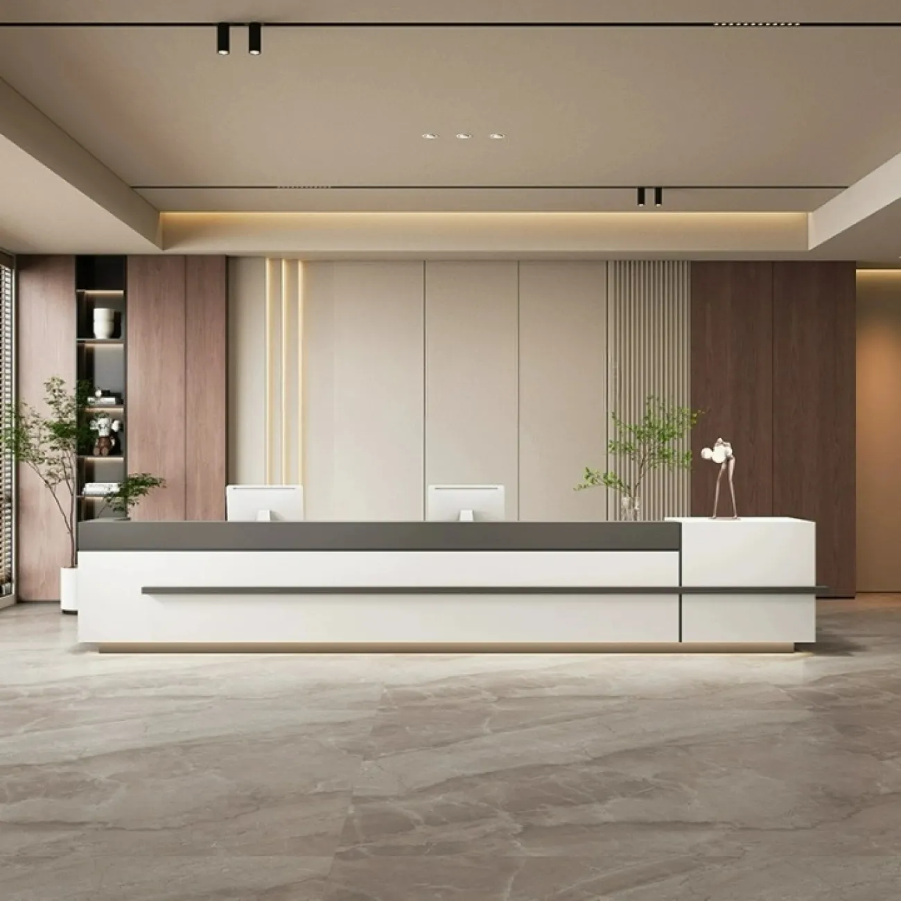 Роскошная стойка ресепшен Koala от LaLume с подсветкой RS40203-32 Роскошная стойка ресепшен Koala от LaLume с подсветкой RS40203-32