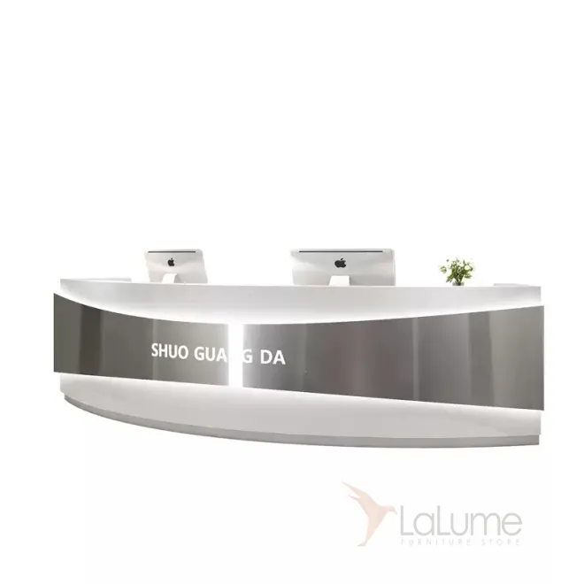 Роскошная стойка ресепшен Xu от LaLume с подсветкой RS40211-32 Роскошная стойка ресепшен Xu от LaLume с подсветкой RS40211-32