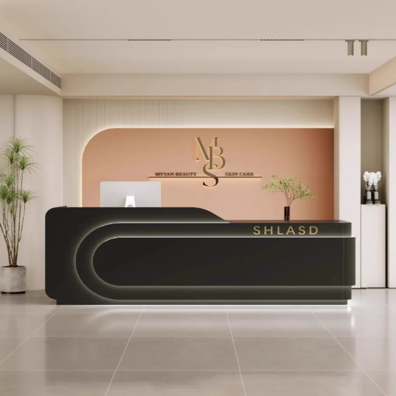 Роскошная стойка ресепшен Belinda от LaLume с подсветкой RS40219-32 Роскошная стойка ресепшен Belinda от LaLume с подсветкой RS40219-32