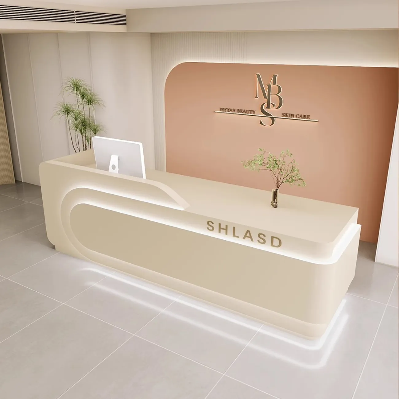 Роскошная стойка ресепшен Belinda от LaLume с подсветкой RS40219-32 Роскошная стойка ресепшен Belinda от LaLume с подсветкой RS40219-32