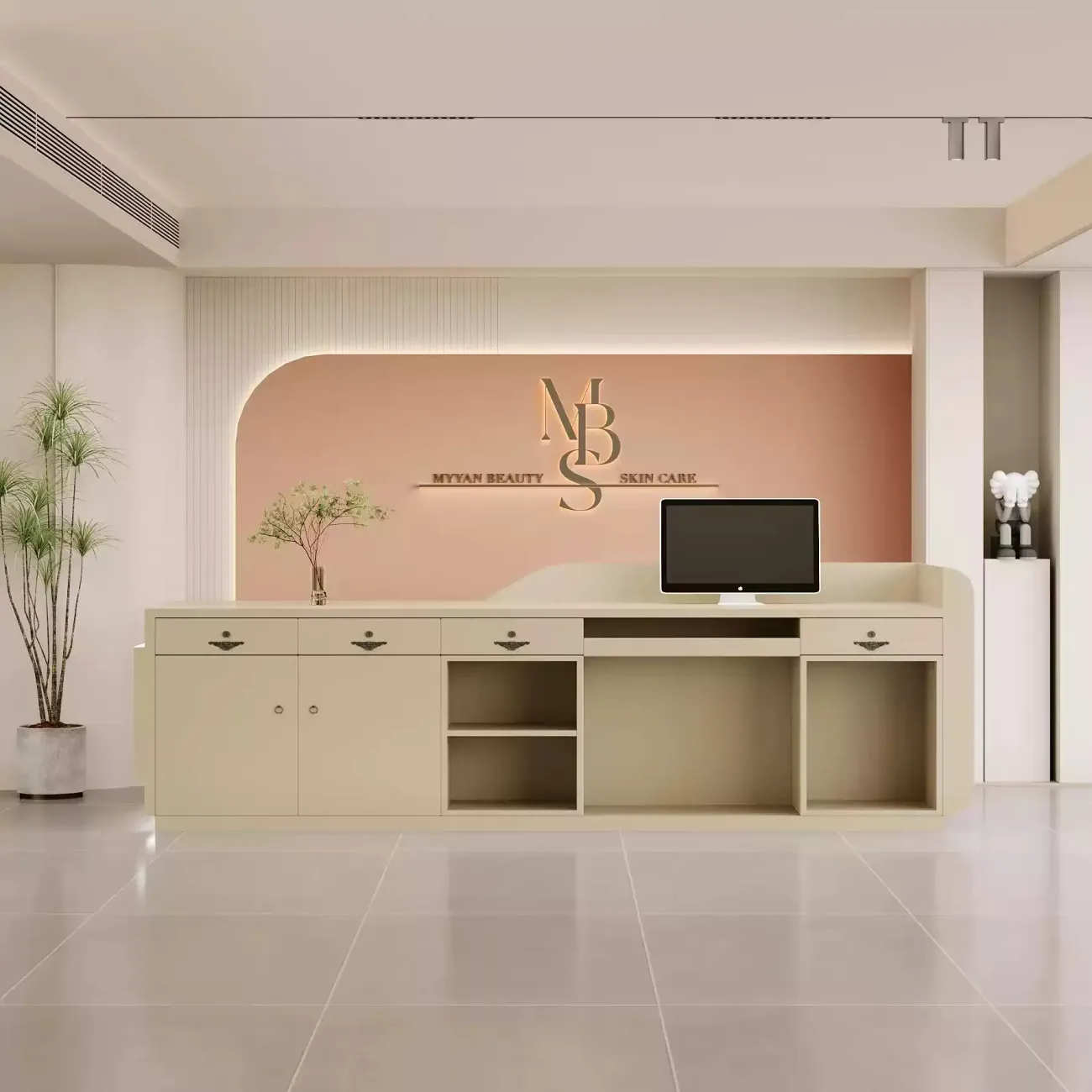 Роскошная стойка ресепшен Belinda от LaLume с подсветкой RS40219-32 Роскошная стойка ресепшен Belinda от LaLume с подсветкой RS40219-32