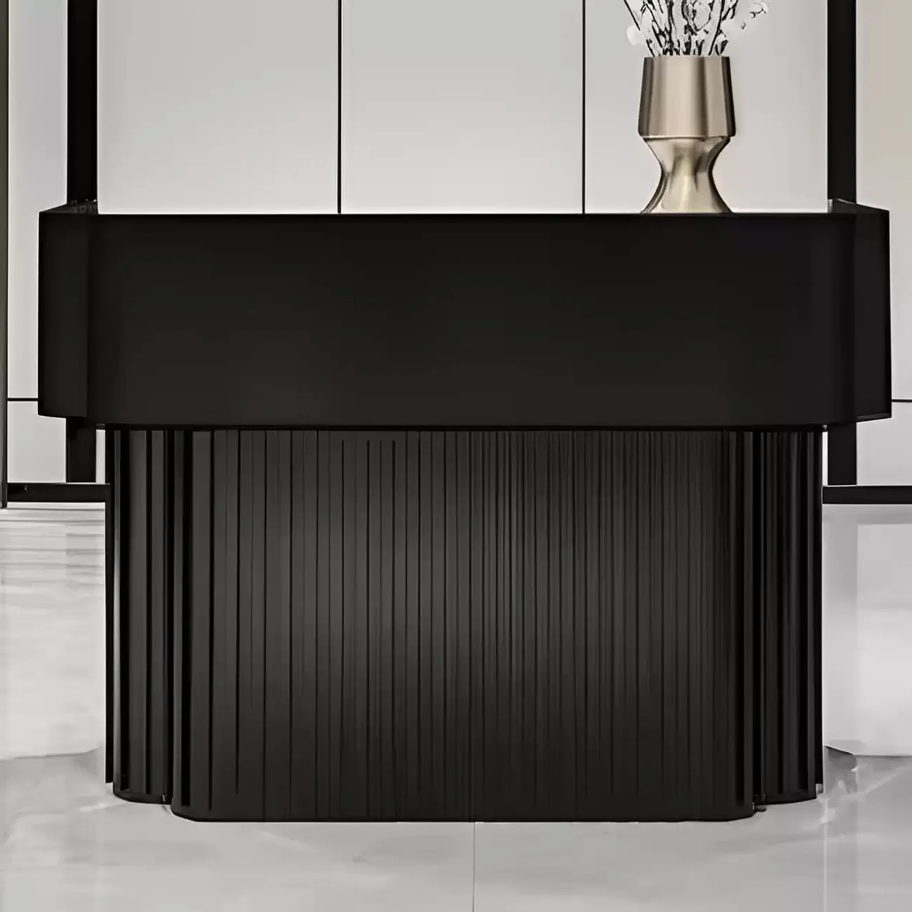 Роскошная стойка ресепшен от LaLume из дерева RS40226-32 Роскошная стойка ресепшен от LaLume из дерева RS40226-32