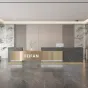 Роскошная стойка ресепшен Xu от LaLume с подсветкой RS40236-32