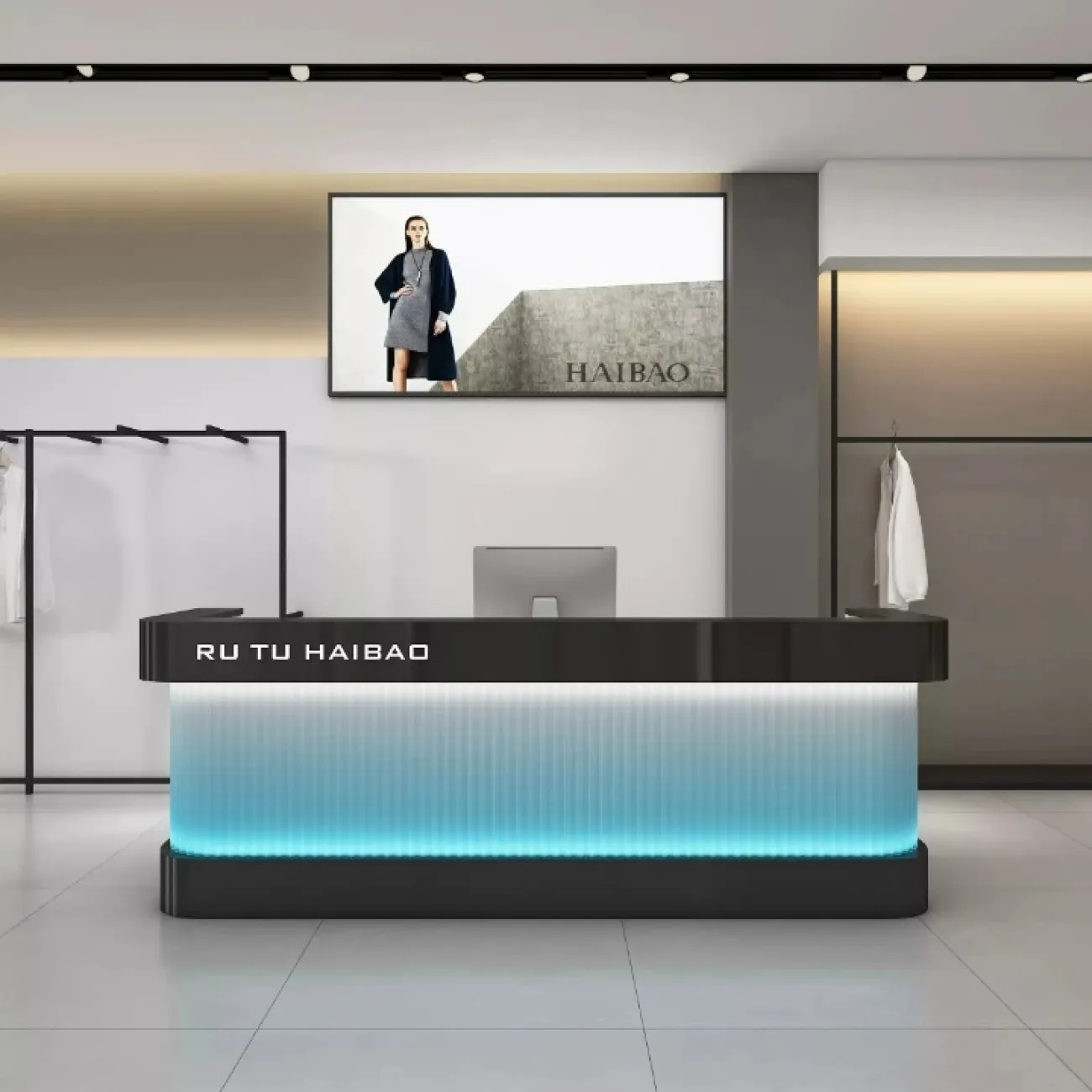 Роскошная стойка ресепшен Yunmuge от LaLume RS40237-32