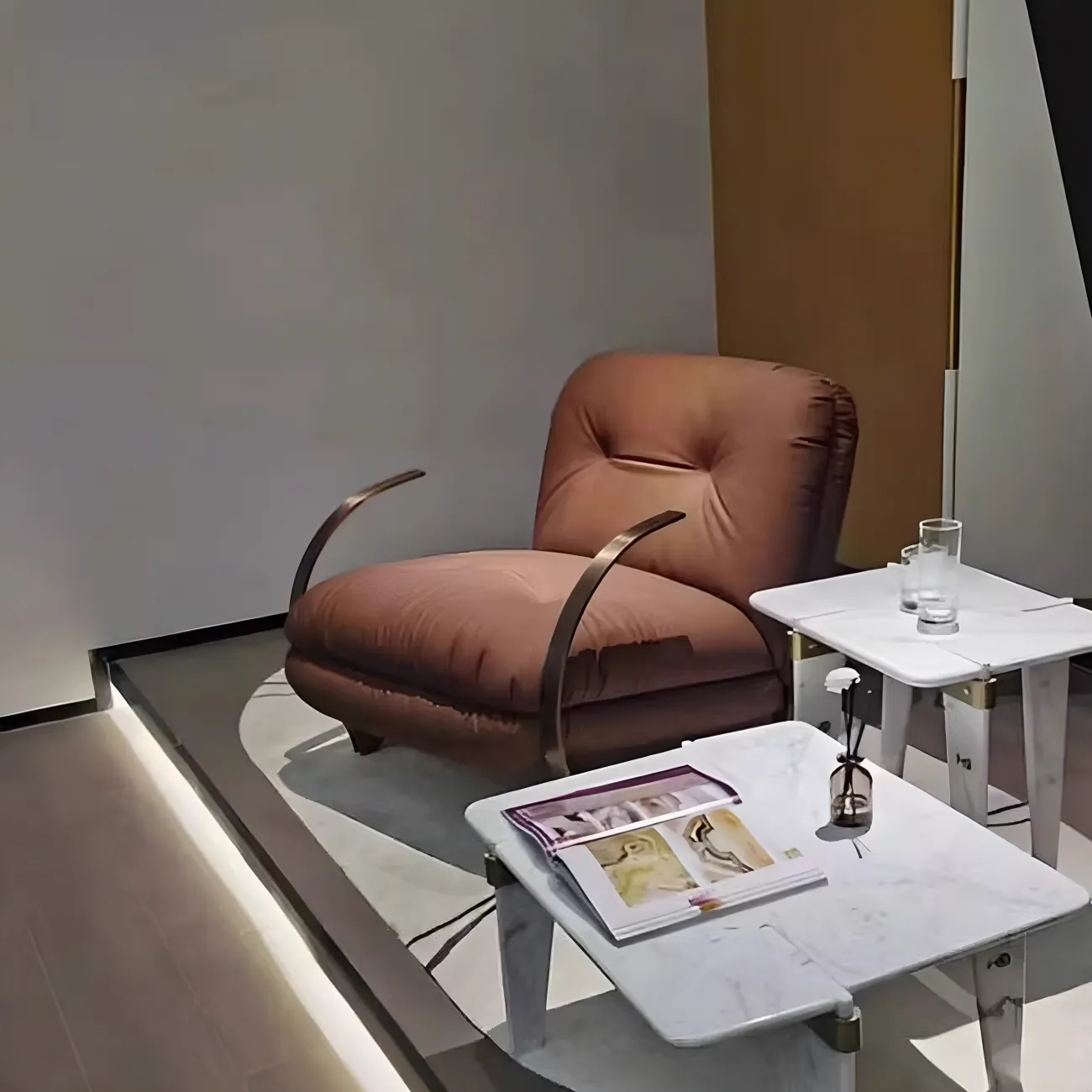 Дизайнерское кресло MINHE от LaLume из стали KR40245-32