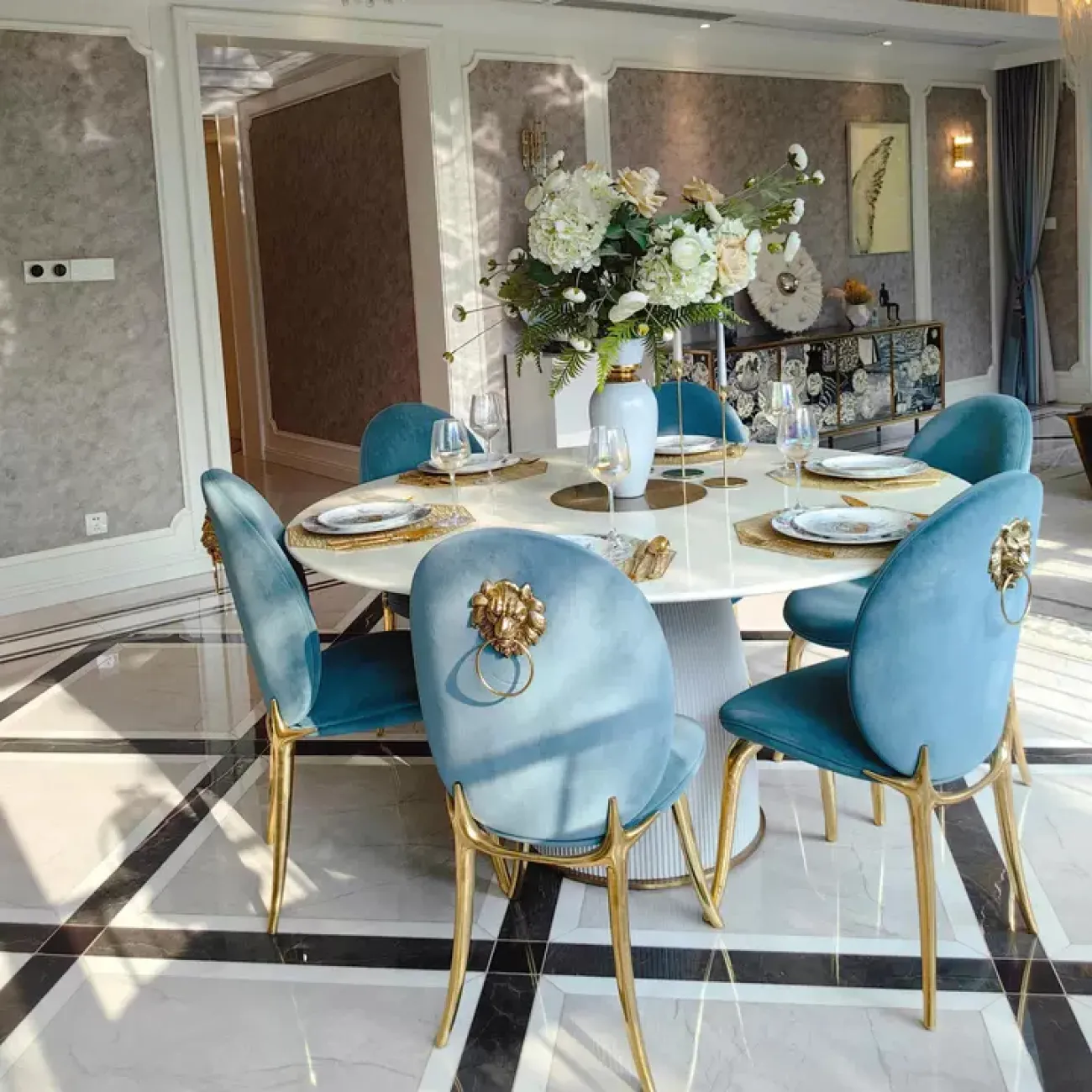 Роскошный обеденный стул MINHE от LaLume из нержавеющей стали ST40246-32 Роскошный обеденный стул MINHE от LaLume из нержавеющей стали ST40246-32