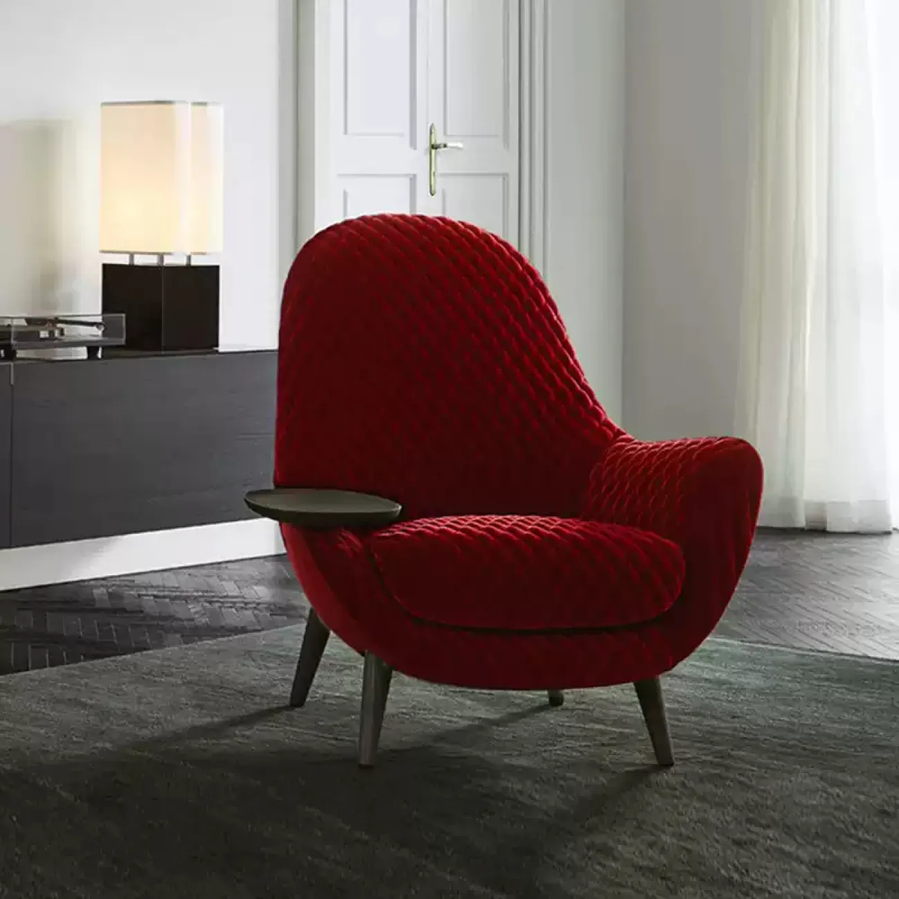 Роскошное кресло Poliform от LaLume с кожаной обивкой KR40247-32