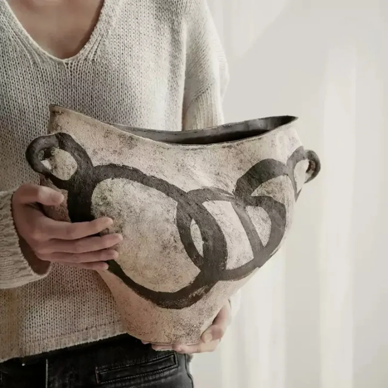 Античная ваза Vavinci от LaLume из керамики VZ40274-32 Античная ваза Vavinci от LaLume из керамики VZ40274-32