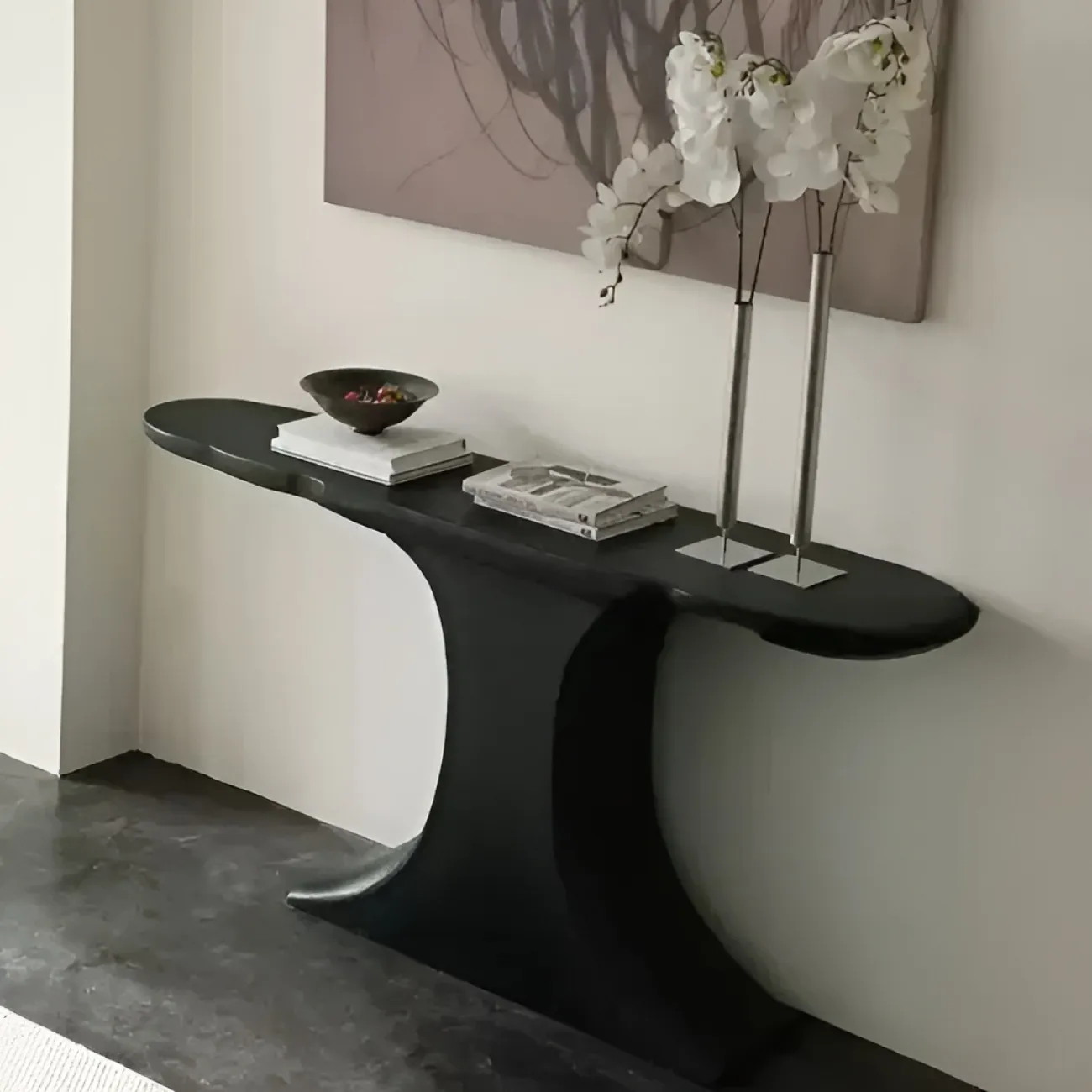 Элегантный пристенный столик White Lily от LaLume из дерева PS40277-32