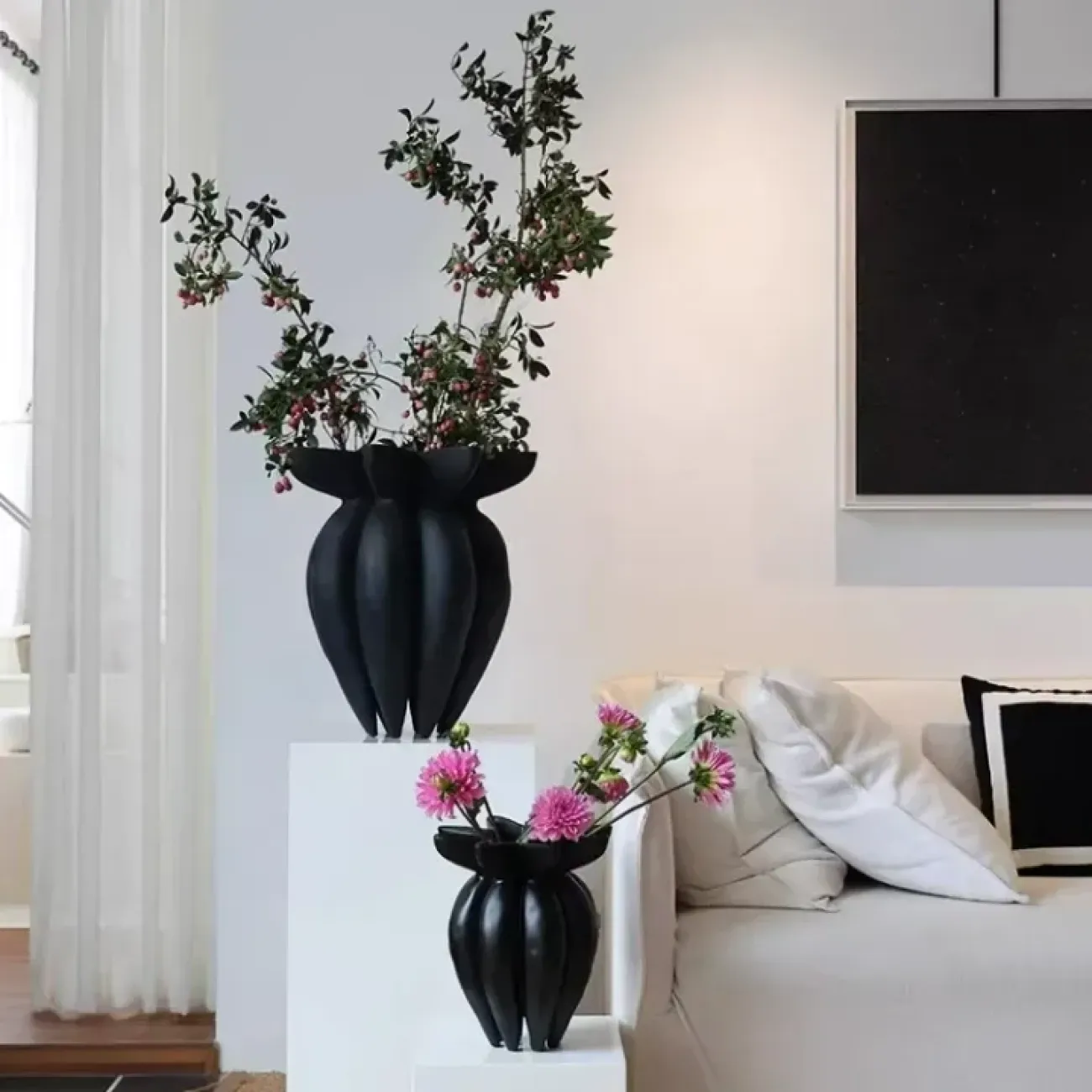 Оригинальная ваза White Lily от LaLume из пластика со стекловолокном VZ40278-32 Оригинальная ваза White Lily от LaLume из пластика со стекловолокном VZ40278-32