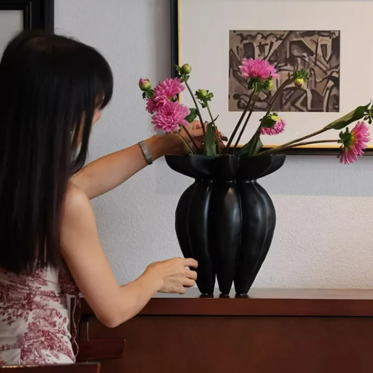 Оригинальная ваза White Lily от LaLume из пластика со стекловолокном VZ40278-32